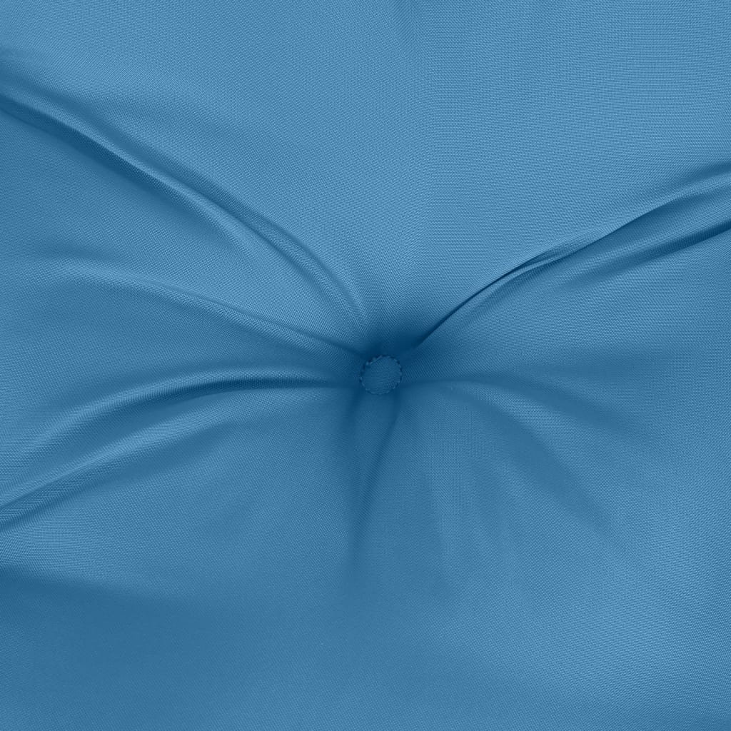 hynde til havebænk 100x50x7 cm stof meleret blå