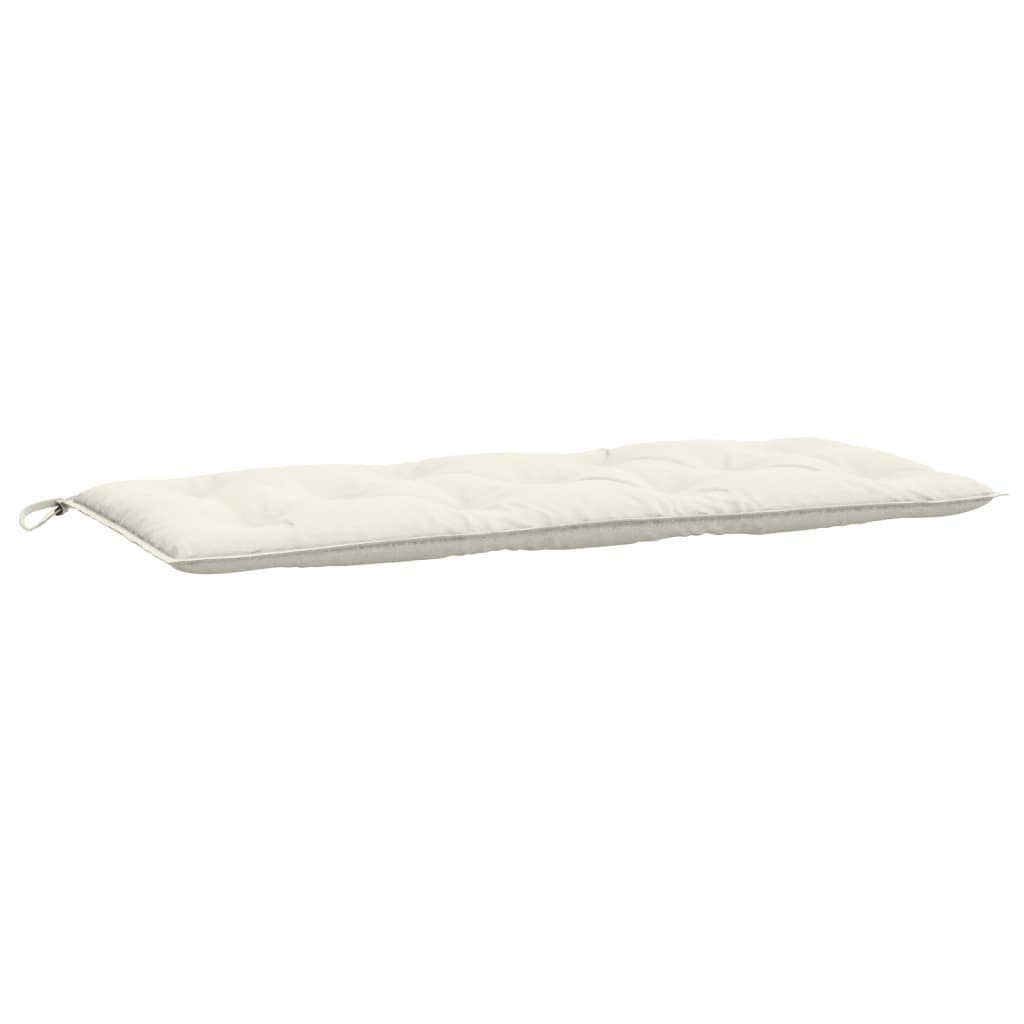 hynde til havebænk 120x50x7 cm stof meleret cremefarvet