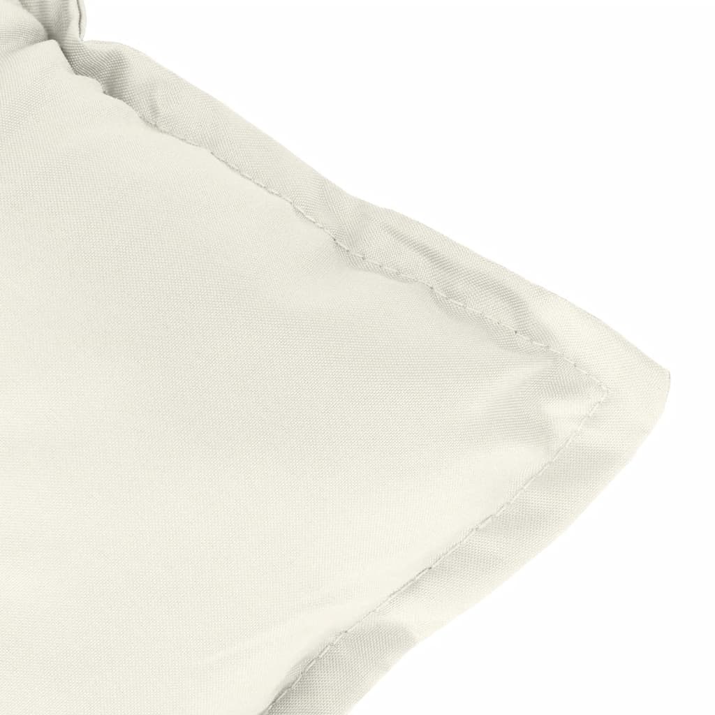 hynde til havebænk 120x50x7 cm stof meleret cremefarvet