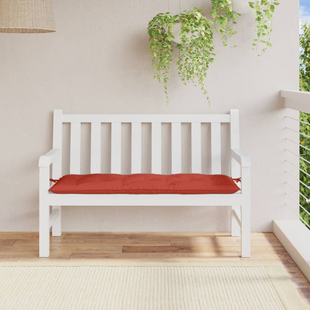 hynde til havebænk 120x50x7 cm stof meleret red