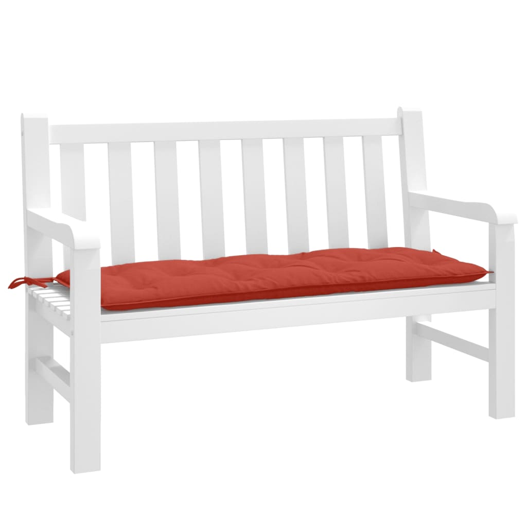 hynde til havebænk 120x50x7 cm stof meleret red