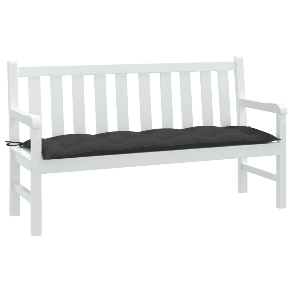 hynde til havebænk 150x50x7 cm stof meleret antracitgrå