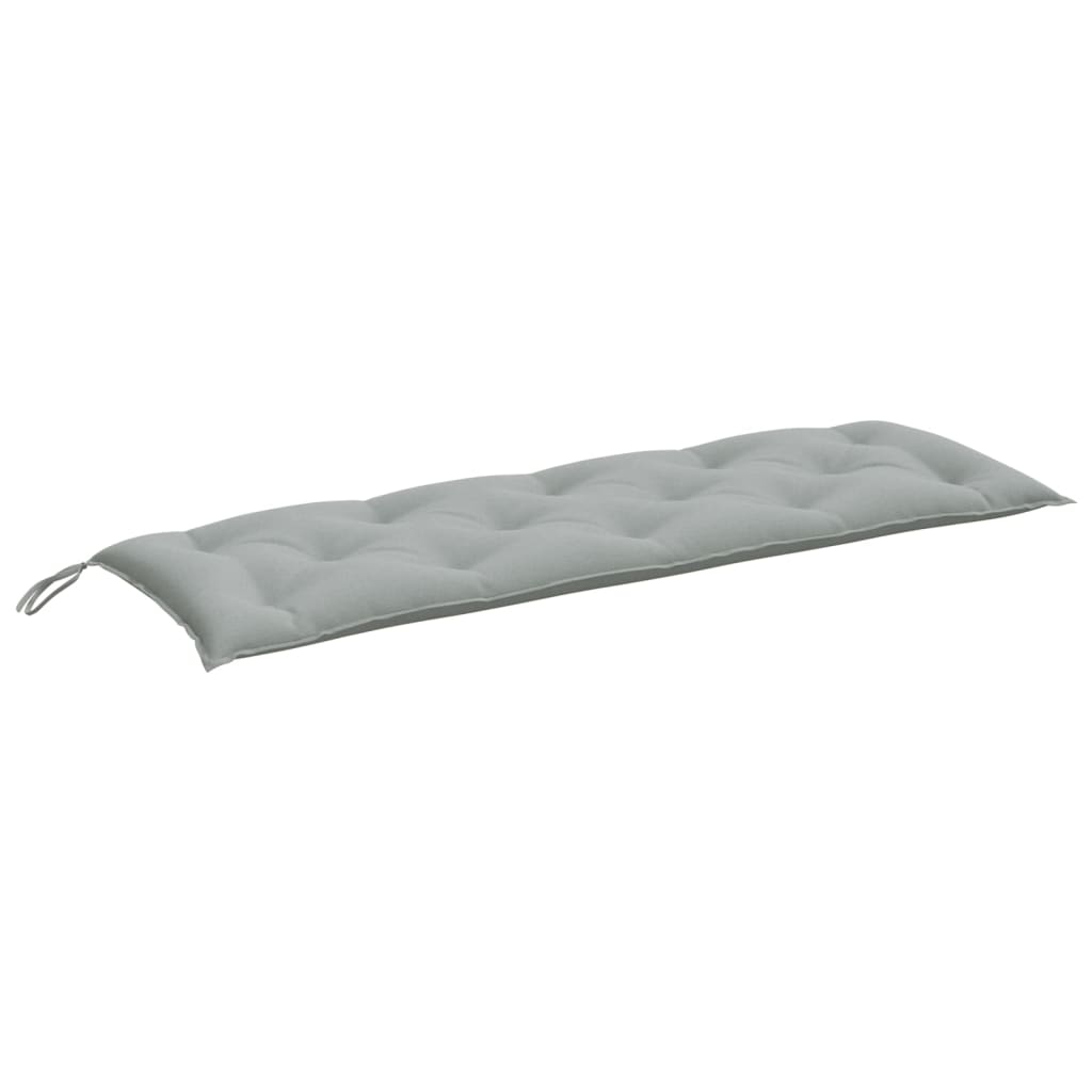 hynde til havebænk 150x50x7 cm stof meleret lysegrå