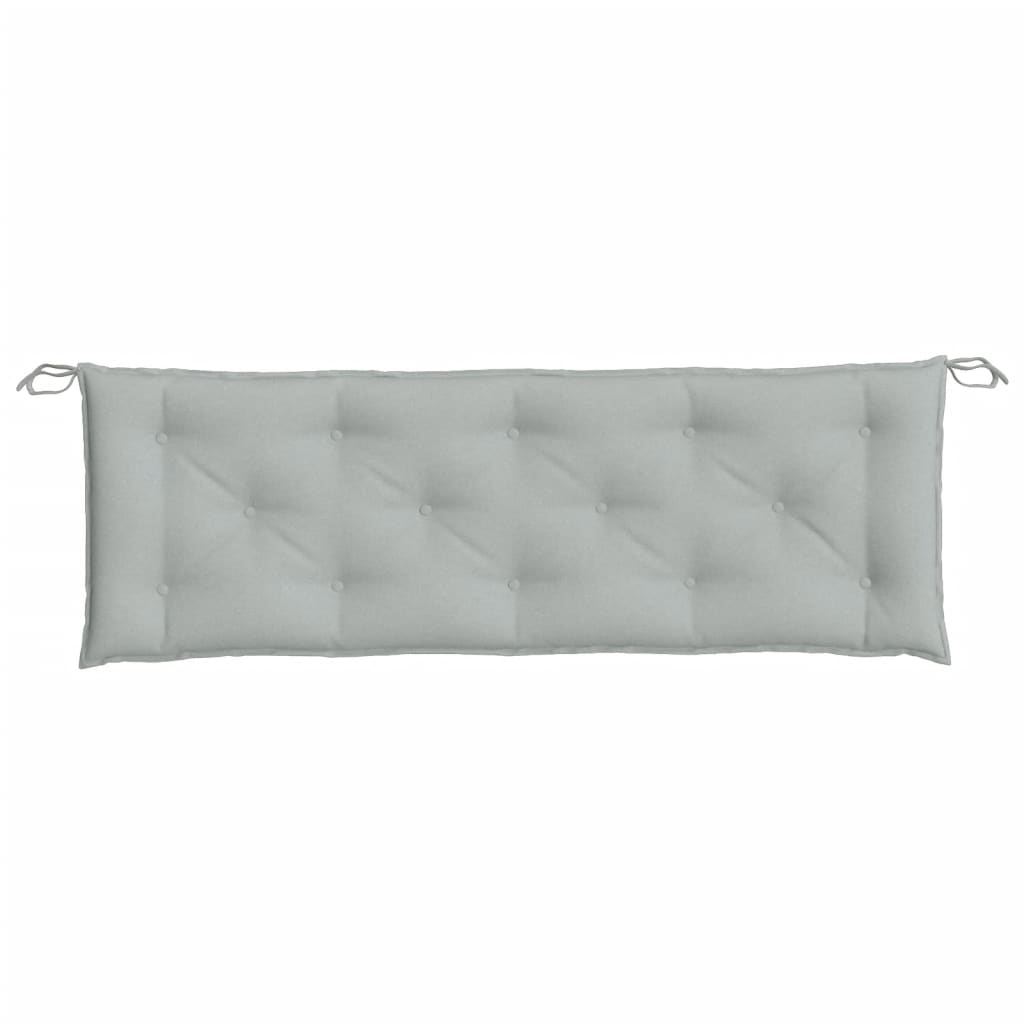 hynde til havebænk 150x50x7 cm stof meleret lysegrå