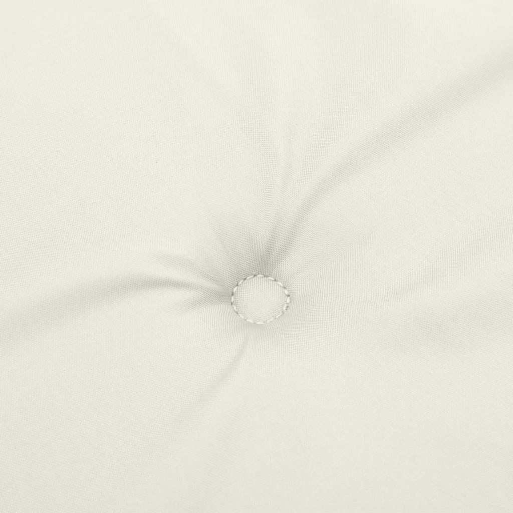 hynde til havebænk 150x50x7 cm stof meleret cremefarvet