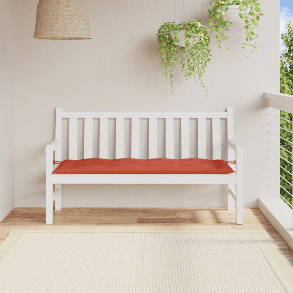 hynde til havebænk 150x50x7 cm stof meleret red