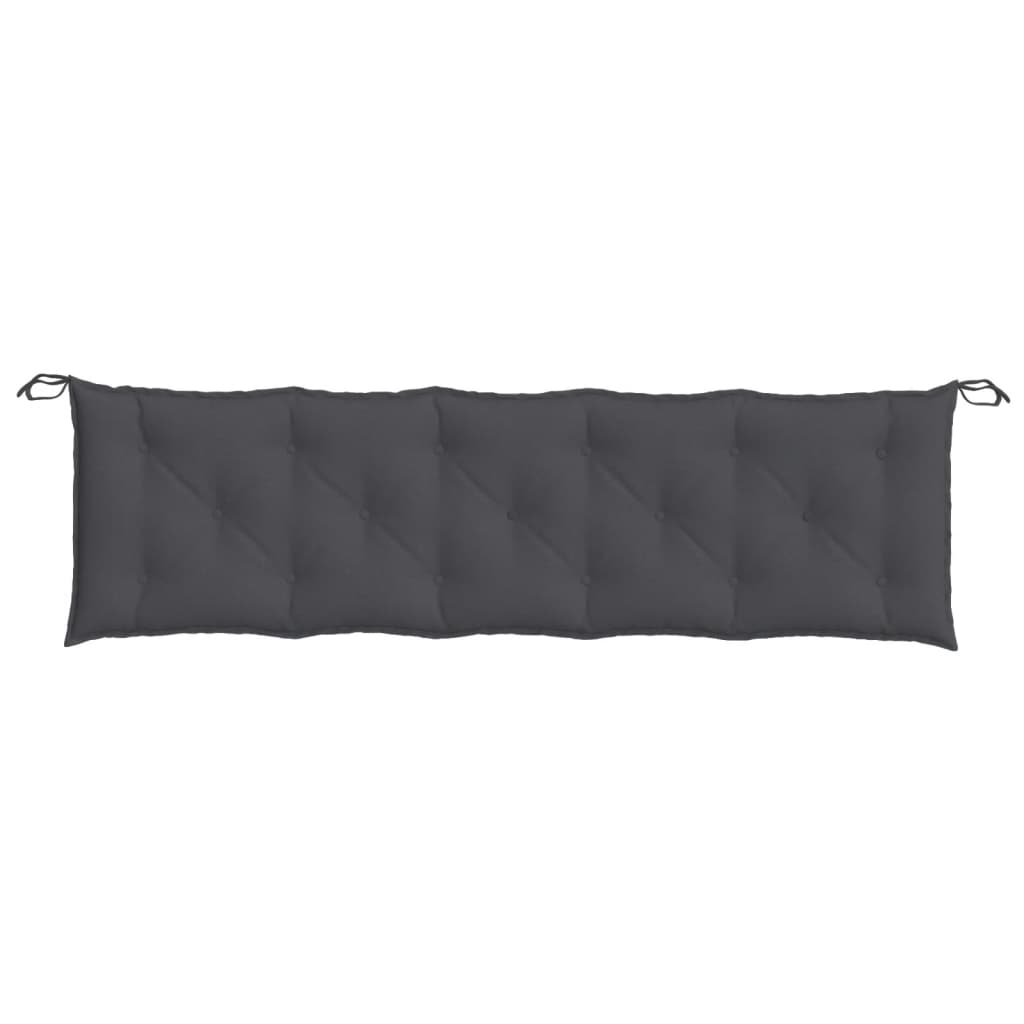 hynde til havebænk 180x50x7 cm stof meleret antracitgrå