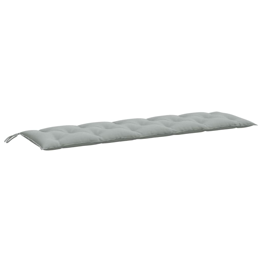 hynde til havebænk 180x50x7 cm stof meleret lysegrå
