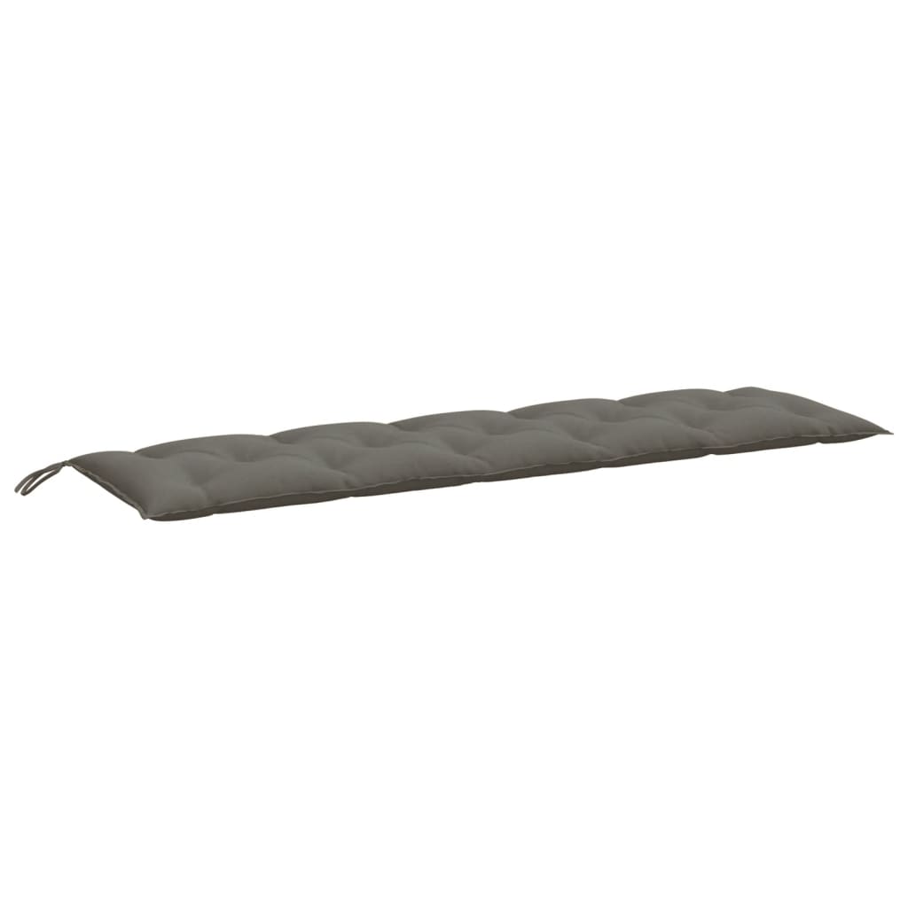 hynde til havebænk 180x50x7 cm stof meleret mørkegrå