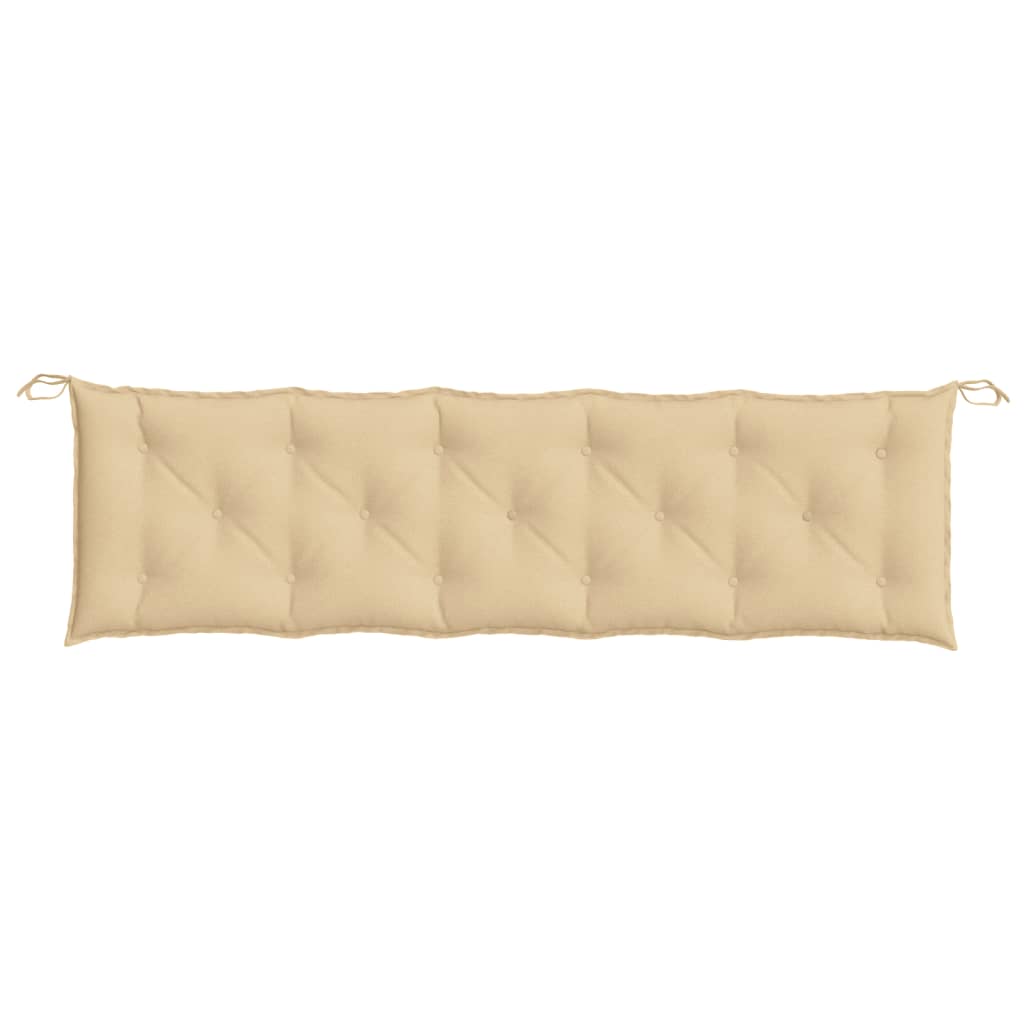 hynde til havebænk 180x50x7 cm stof meleret beige