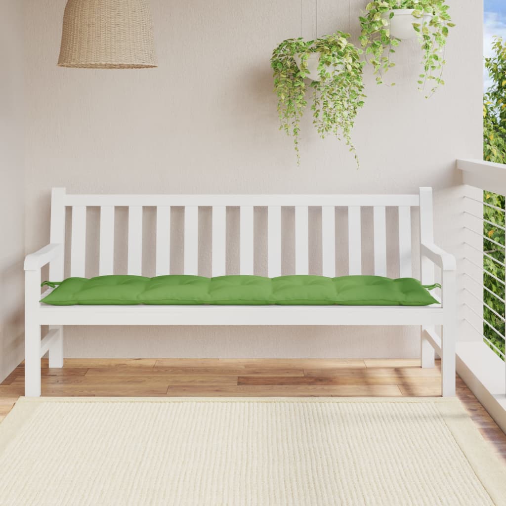 hynde til havebænk 180x50x7 cm stof meleret grøn