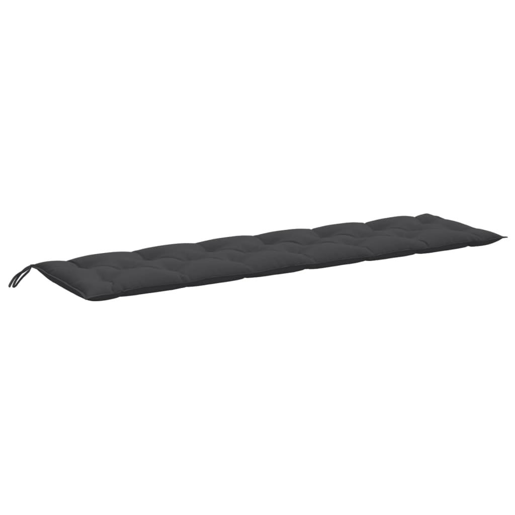 hynde til havebænk 200x50x7 cm stof meleret antracitgrå