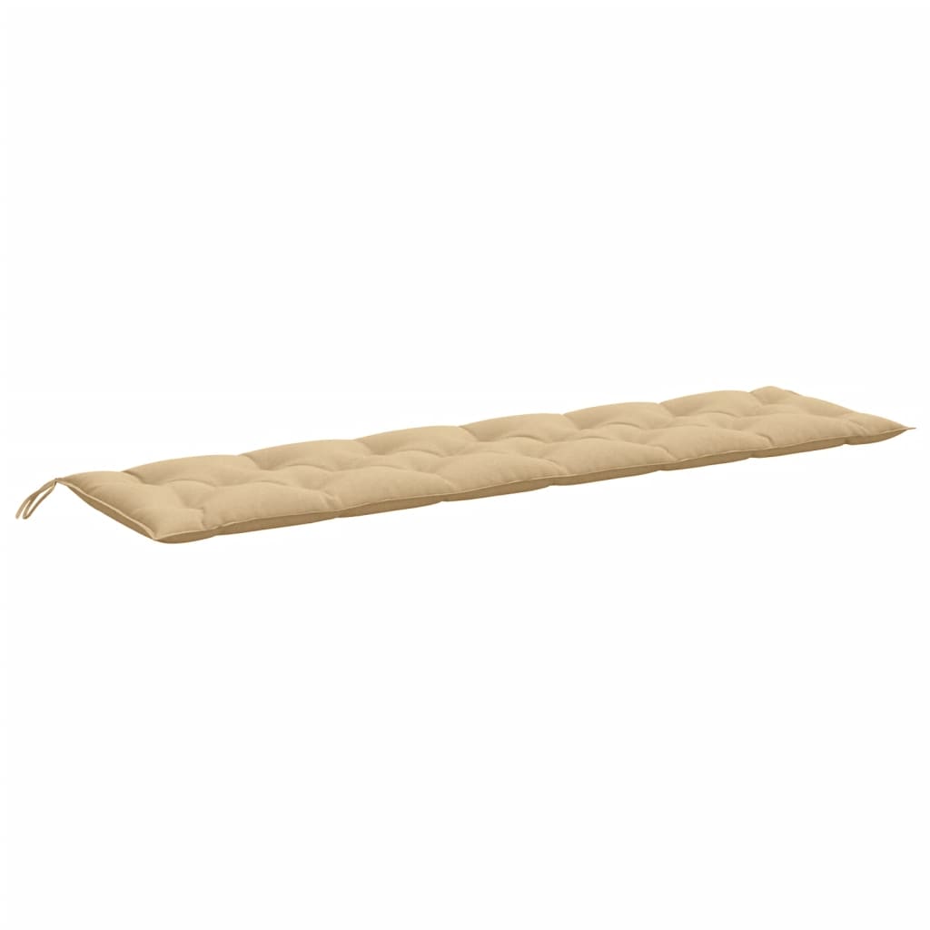hynde til havebænk 200x50x7 cm stof meleret beige