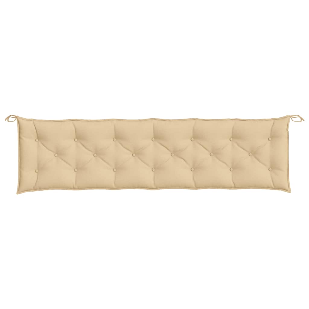 hynde til havebænk 200x50x7 cm stof meleret beige
