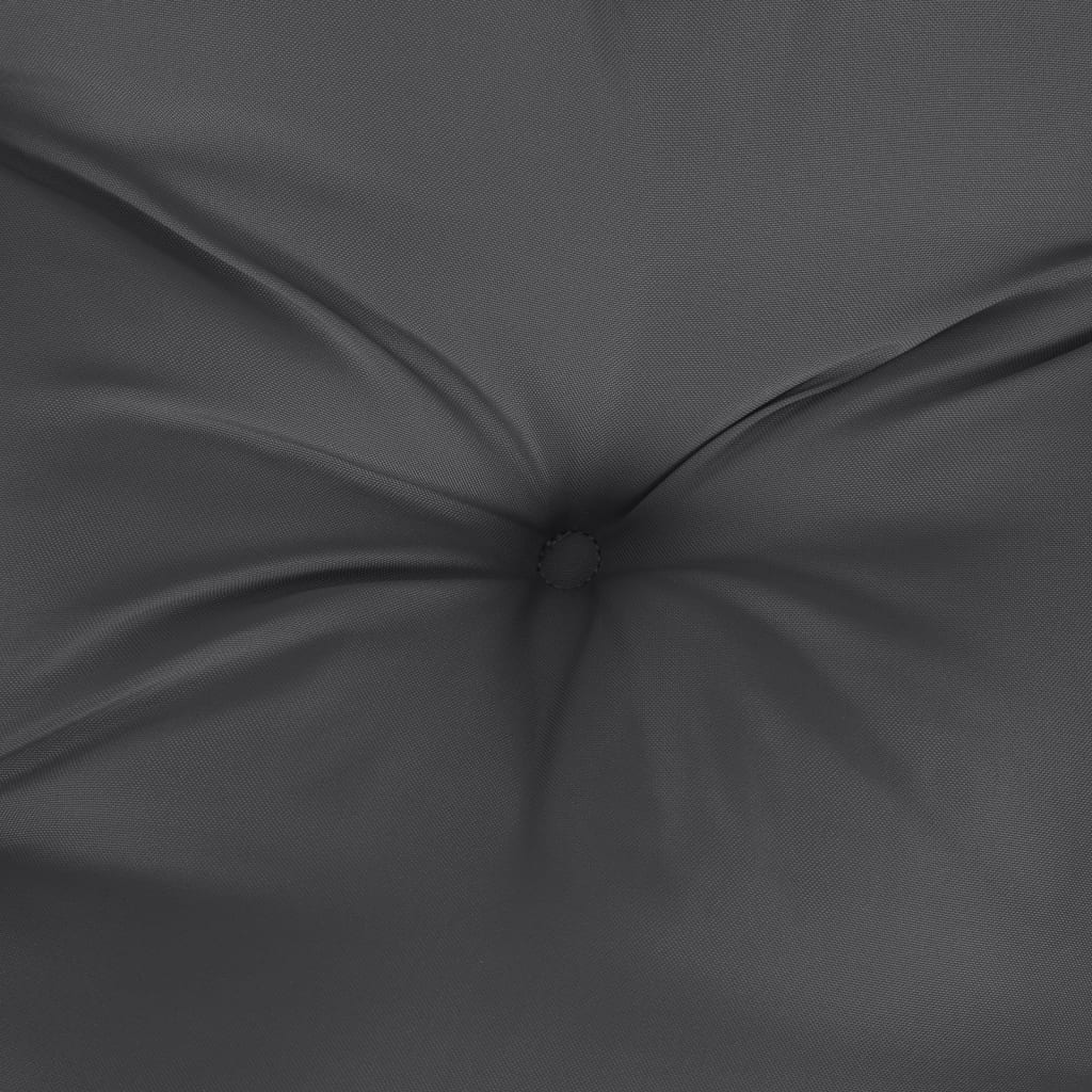 hynder til havebænk 2 stk. 100x50x7 cm stof meleret antracitgrå