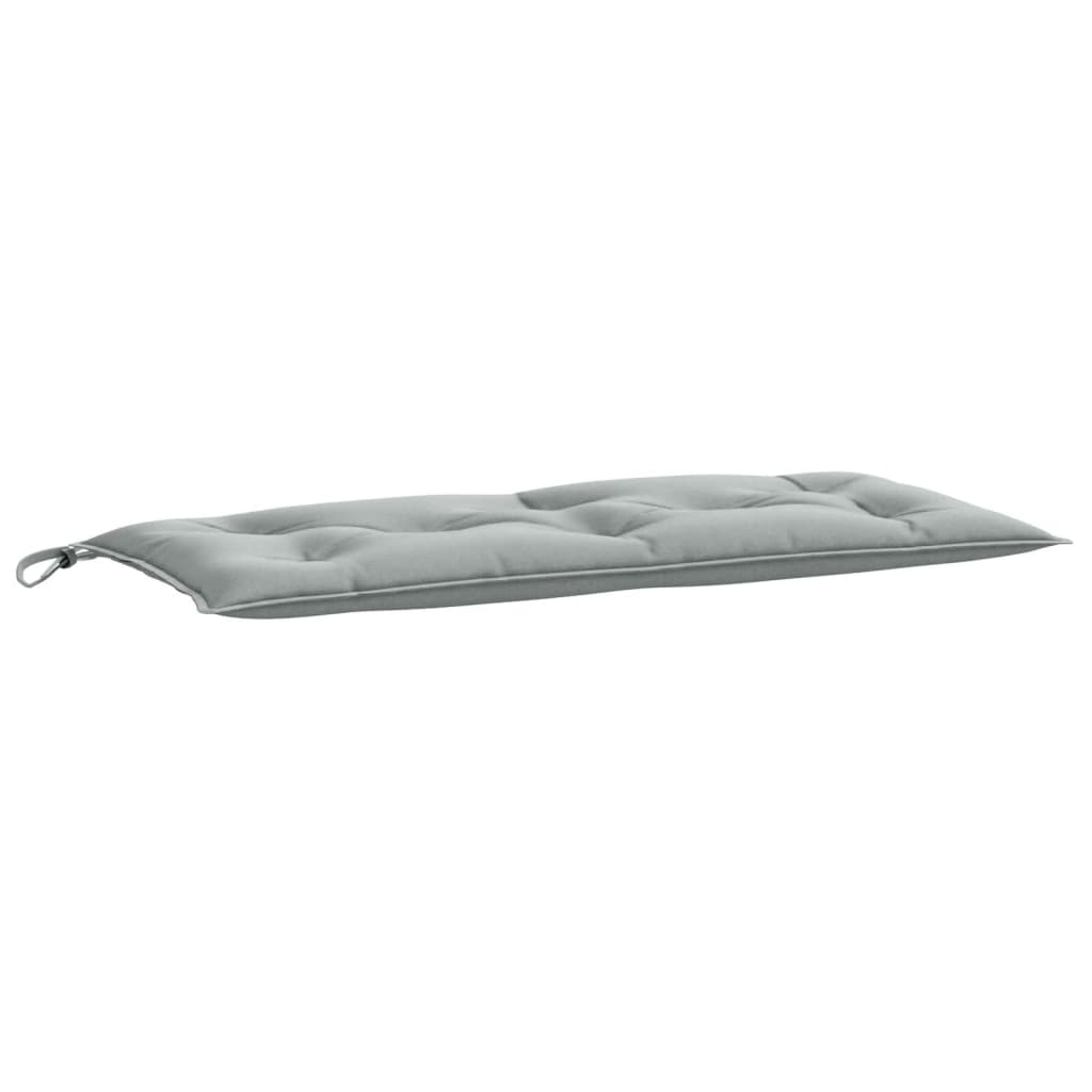 hynder til havebænk 2 stk. 100x50x7 cm stof meleret lysegrå