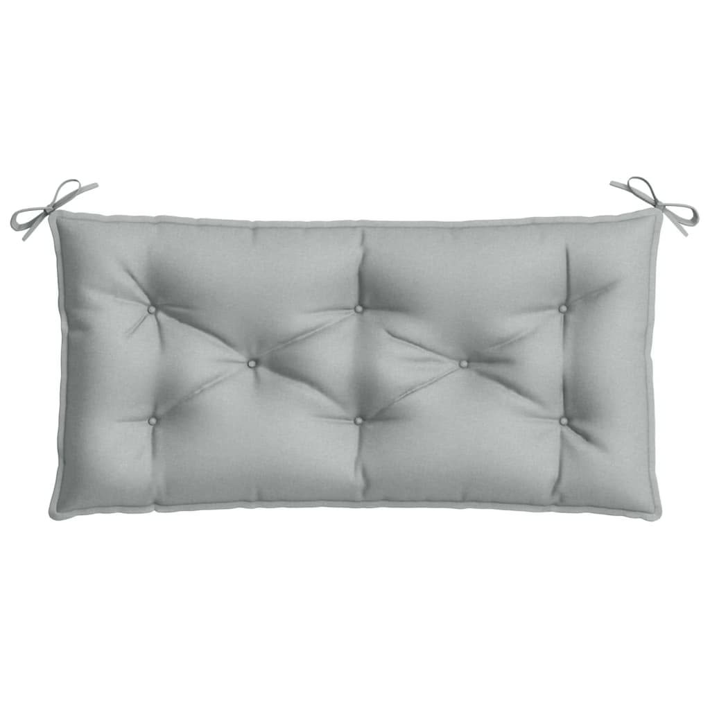 hynder til havebænk 2 stk. 100x50x7 cm stof meleret lysegrå