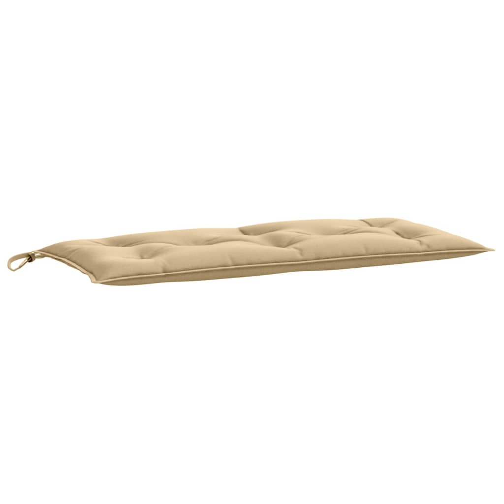 hynder til havebænk 2 stk. 100x50x7 cm stof meleret beige