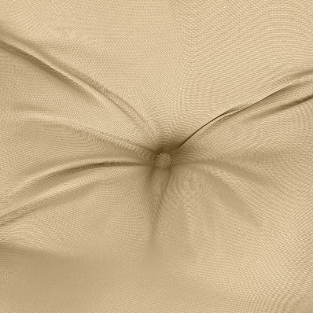 hynder til havebænk 2 stk. 100x50x7 cm stof meleret beige