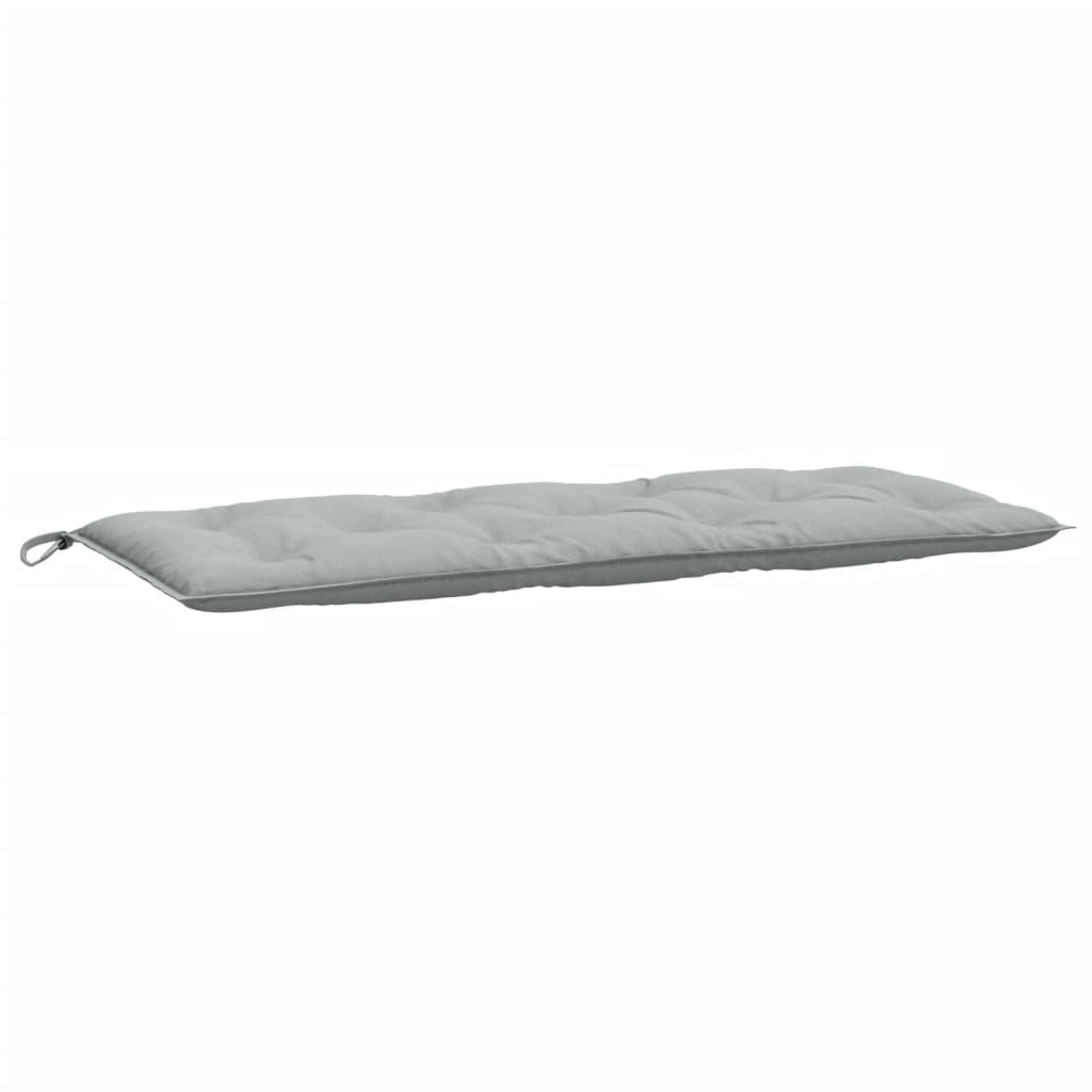 hynder til havebænk 2 stk. 120x50x7 cm stof meleret lysegrå