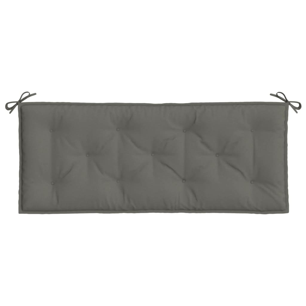 hynder til havebænk 2 stk. 120x50x7 cm stof meleret mørkegrå