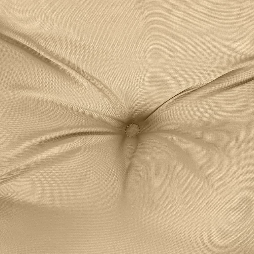 hynder til havebænk 2 stk. 120x50x7 cm stof meleret beige