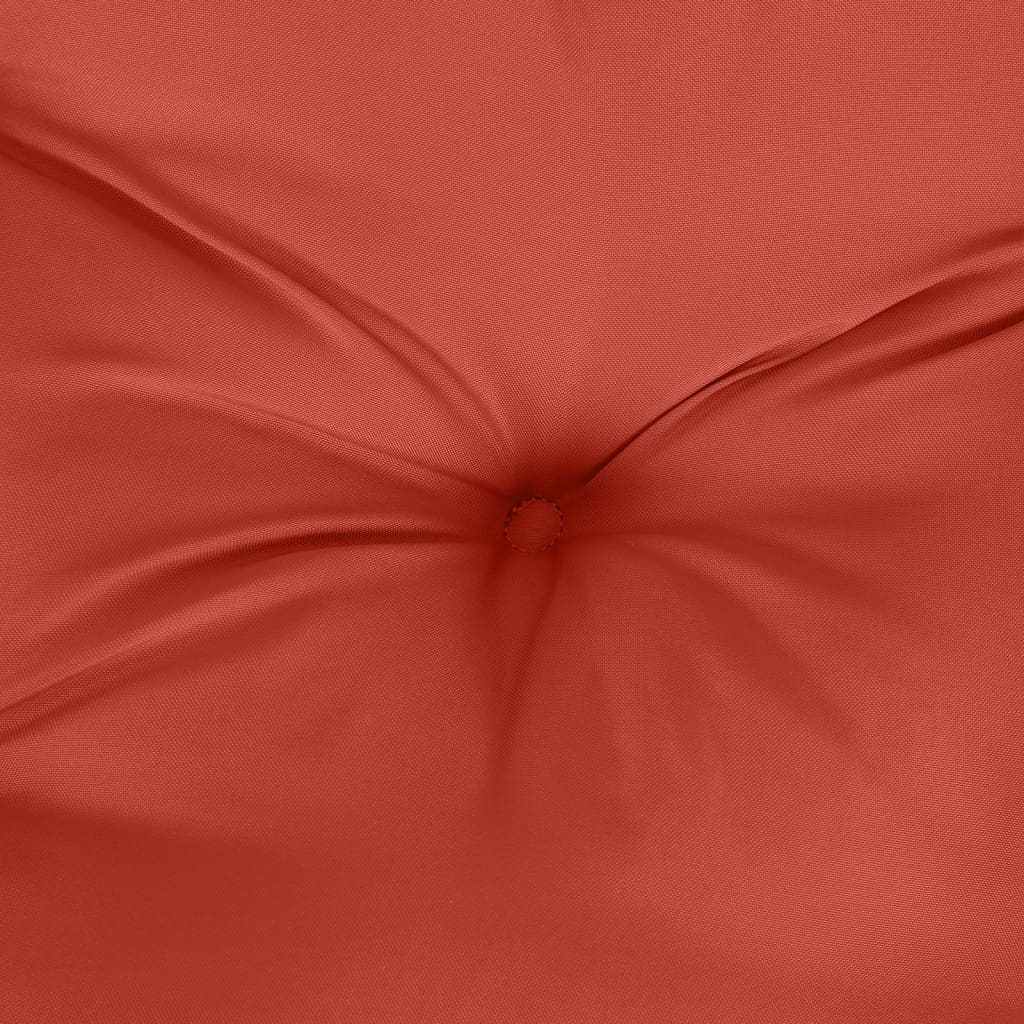 hynder til havebænk 2 stk. 120x50x7 cm stof meleret red