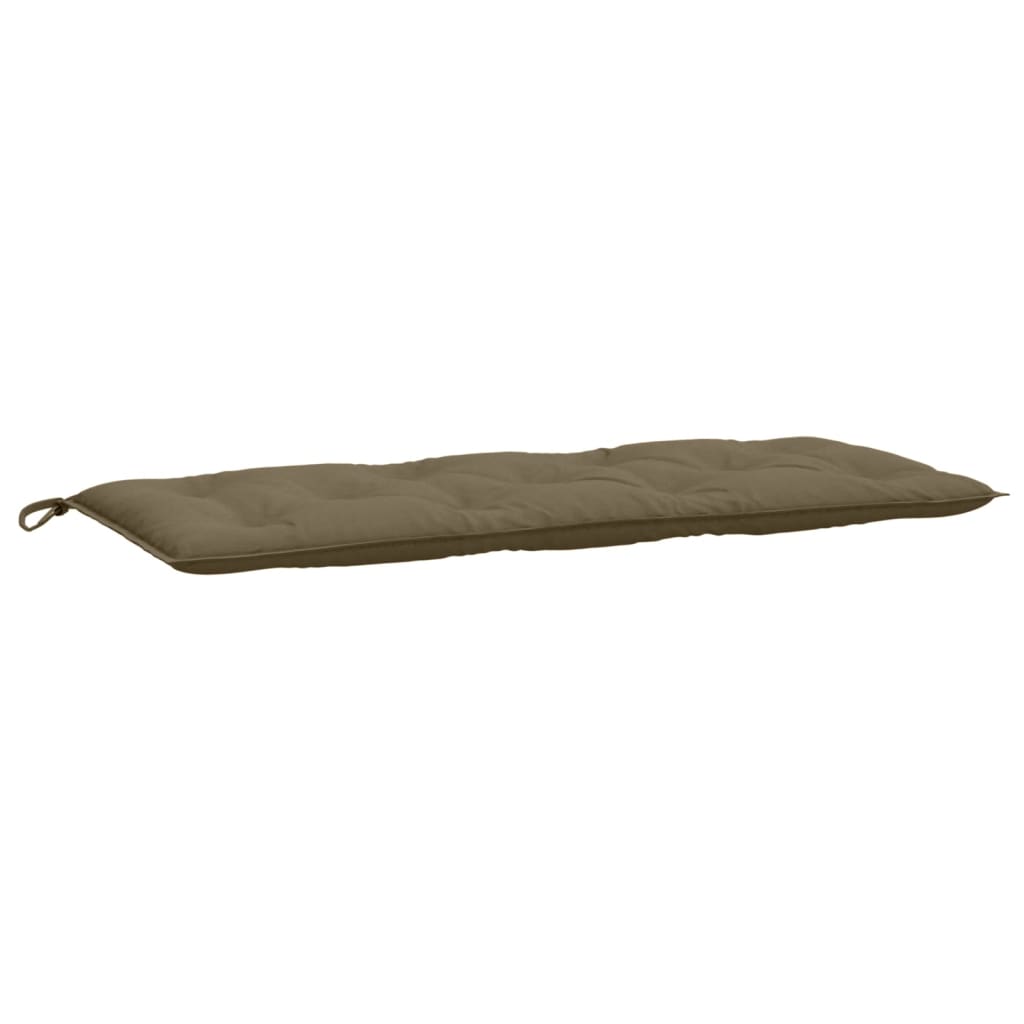 hynder til havebænk 2 stk. 120x50x7 cm stof meleret gråbrun