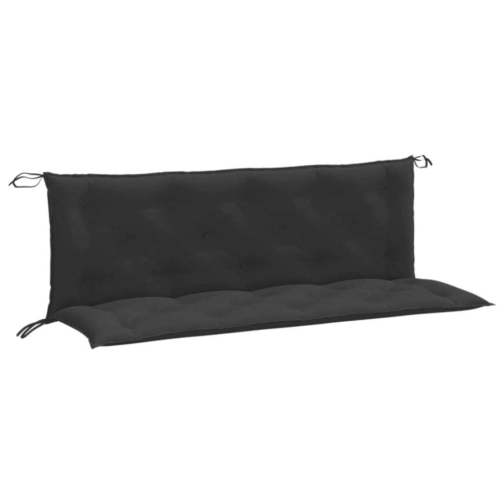 hynder til havebænk 2 stk. 150x50x7 cm stof meleret antracitgrå