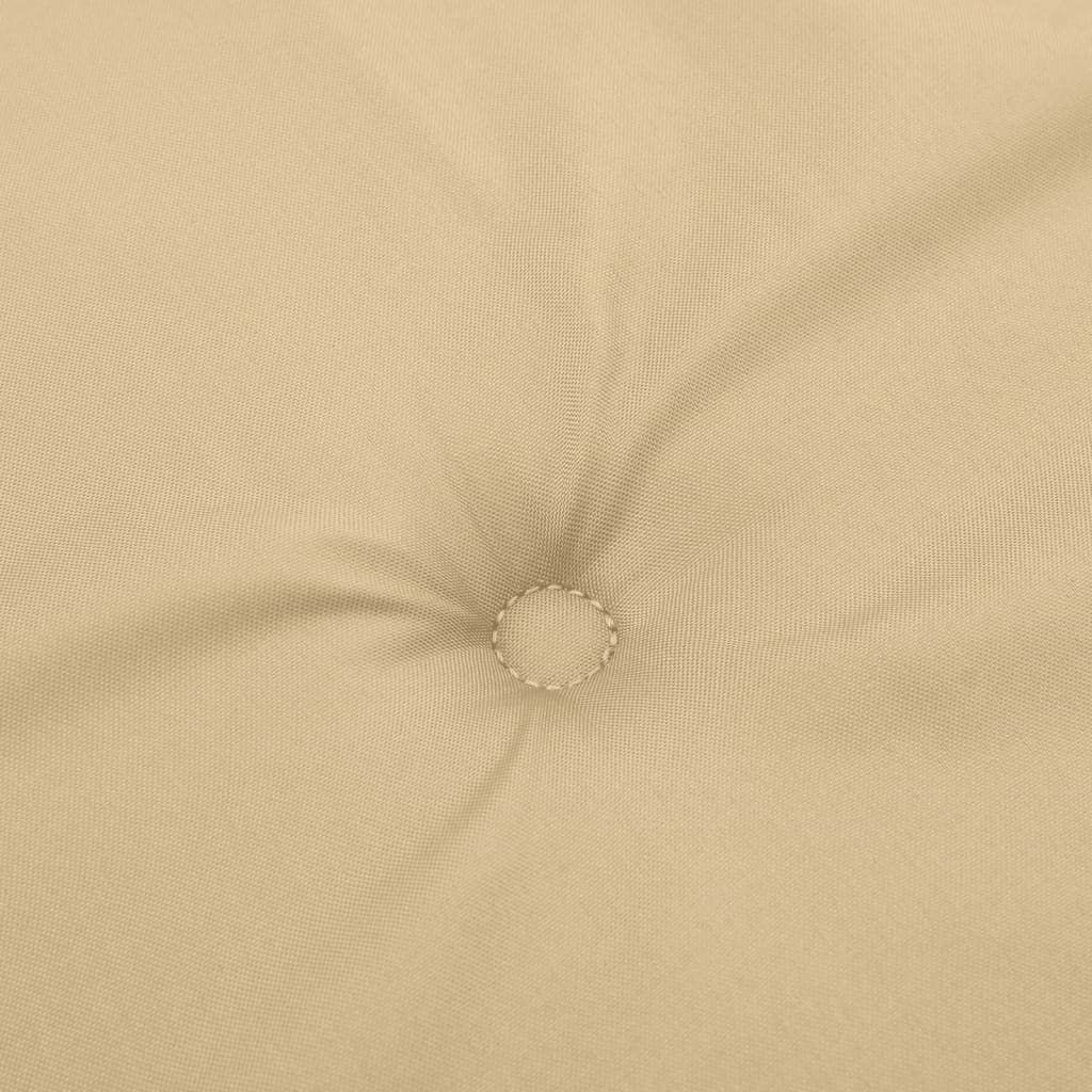 hynder til havebænk 2 stk. 150x50x7 cm stof meleret beige