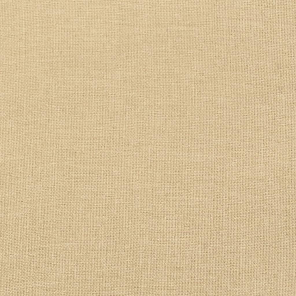 hynder til havebænk 2 stk. 150x50x7 cm stof meleret beige