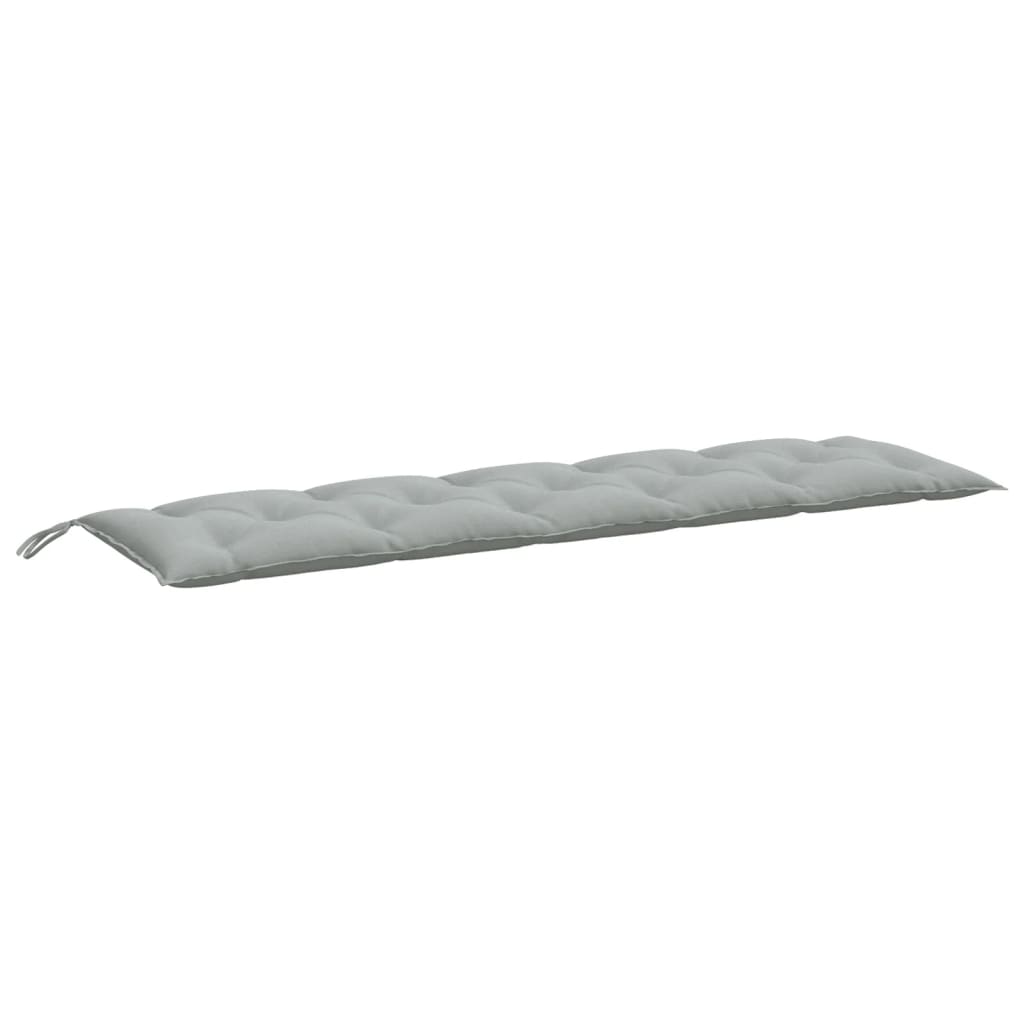 hynder til havebænk 2 stk. 180x50x7 cm stof meleret lysegrå