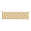 hynder til havebænk 2 stk. 180x50x7 cm stof meleret beige