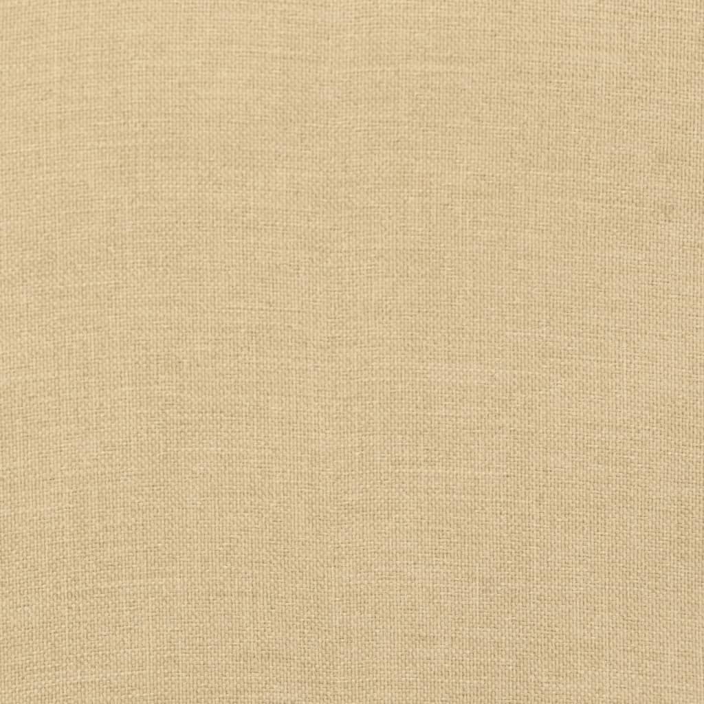 hynder til havebænk 2 stk. 180x50x7 cm stof meleret beige