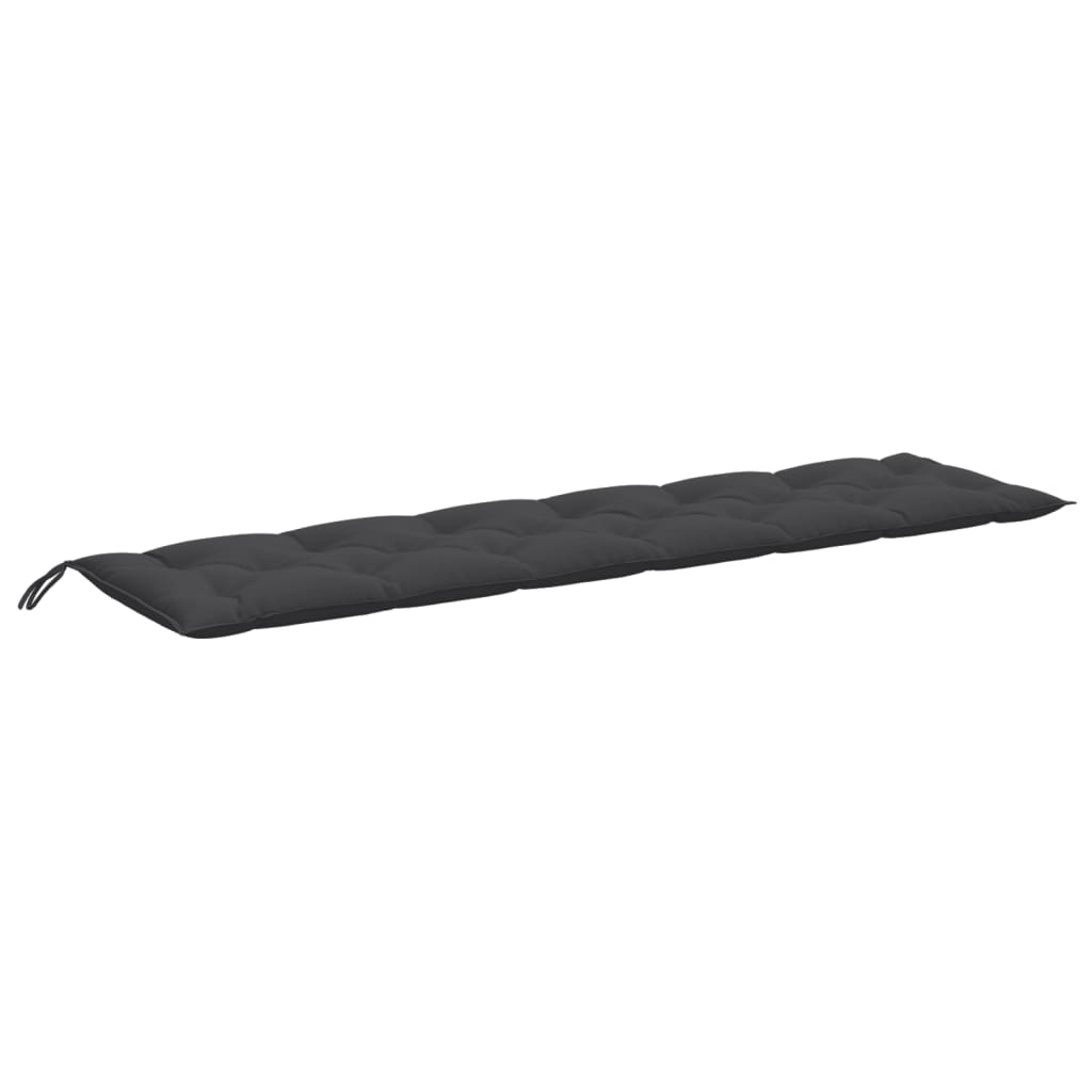 hynder til havebænk 2 stk. 200x50x7 cm stof meleret antracitgrå