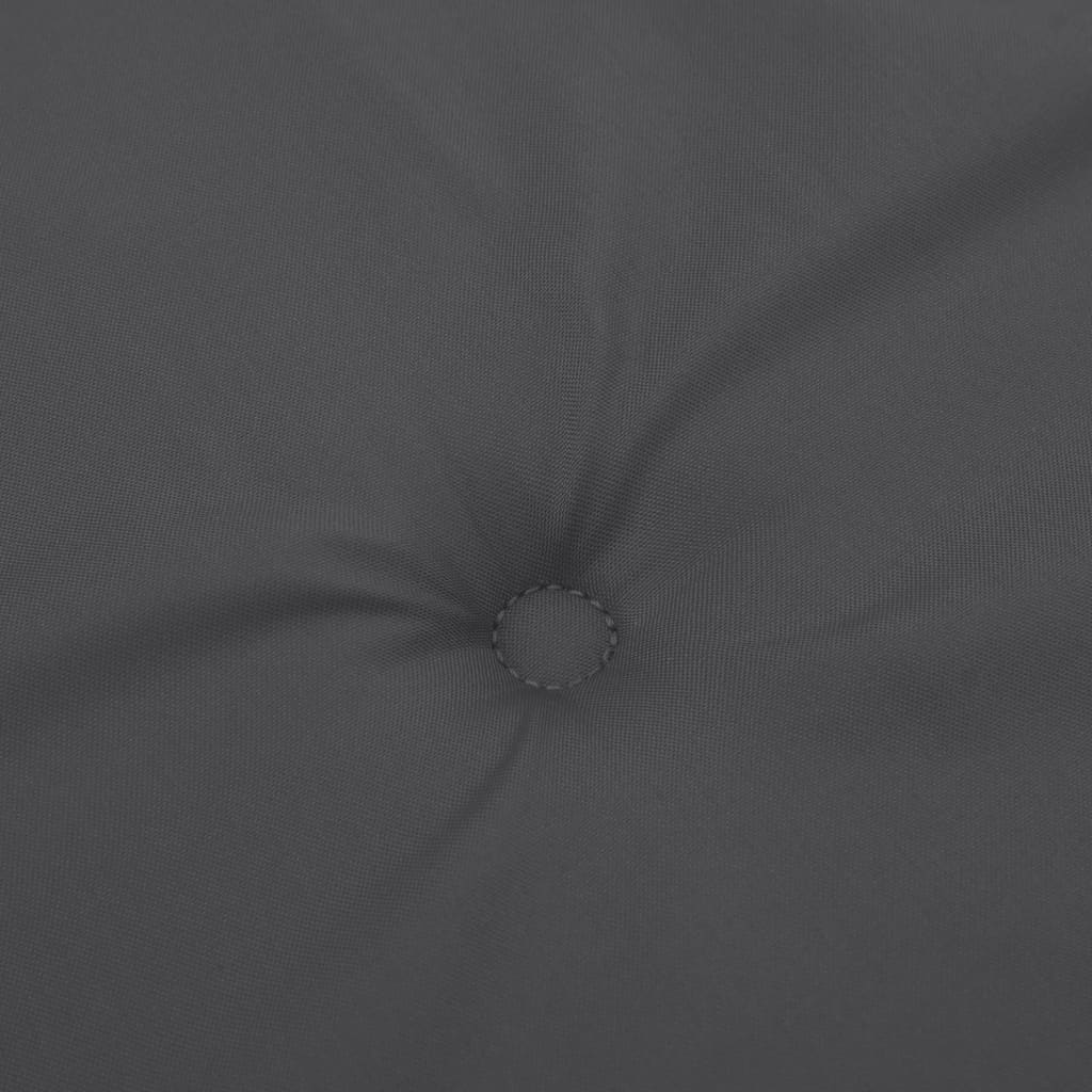 hynder til havebænk 2 stk. 200x50x7 cm stof meleret antracitgrå