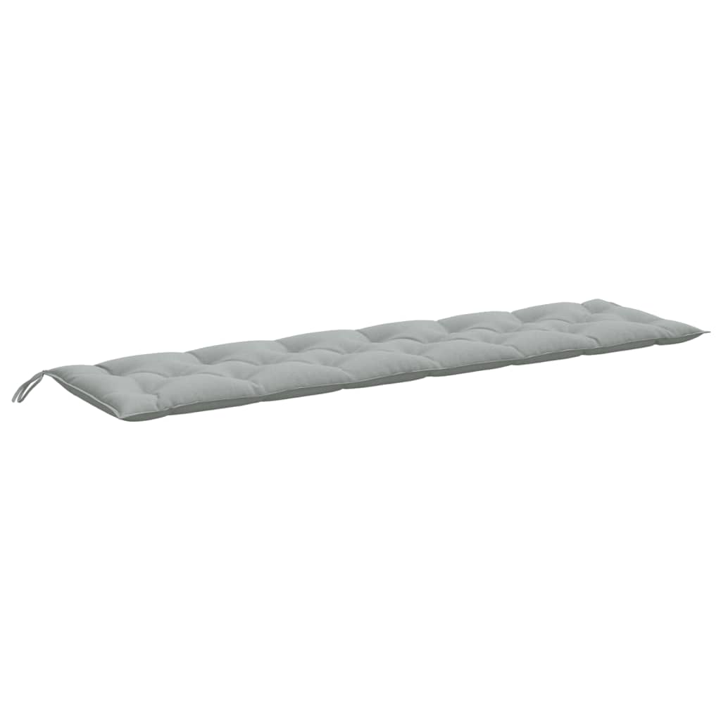 hynder til havebænk 2 stk. 200x50x7 cm stof meleret lysegrå