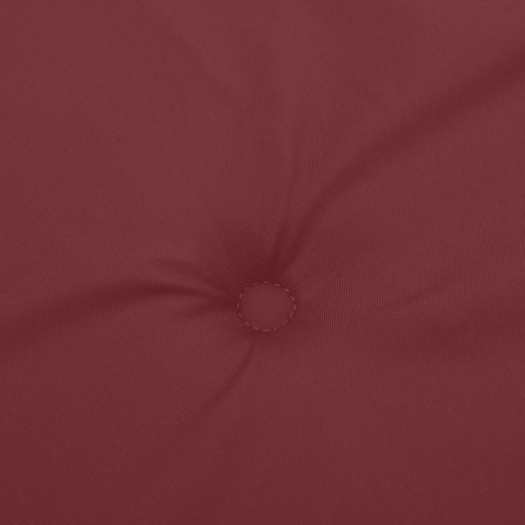 hynder til havebænk 2 stk. 200x50x7 cm stof meleret vinrød
