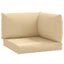 pallehynder 3 stk. stof meleret beige