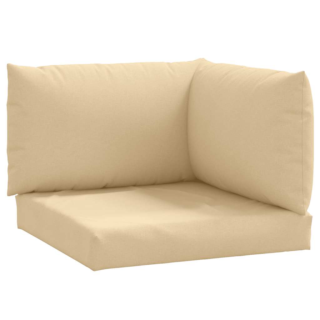 pallehynder 3 stk. stof meleret beige