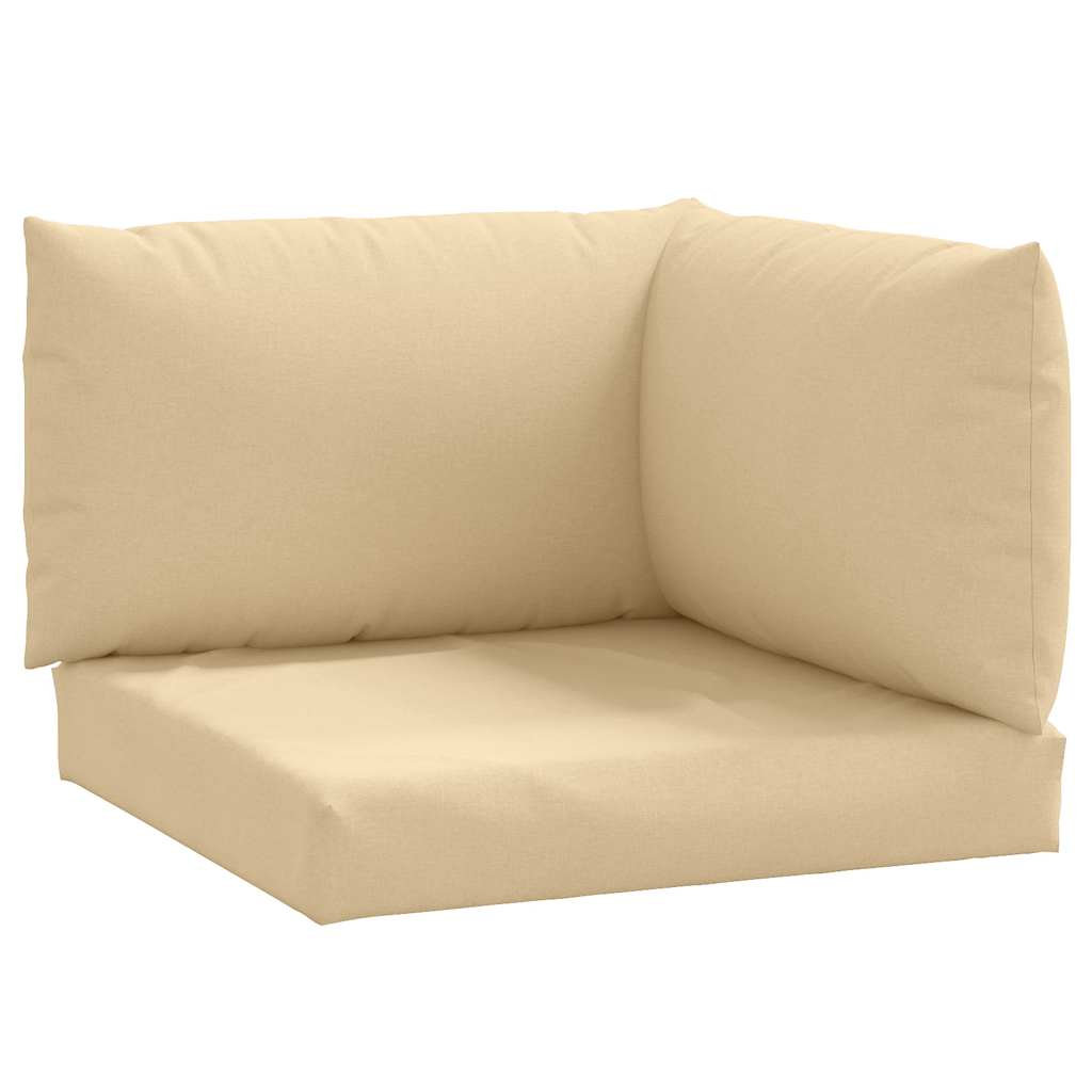 pallehynder 3 stk. stof meleret beige