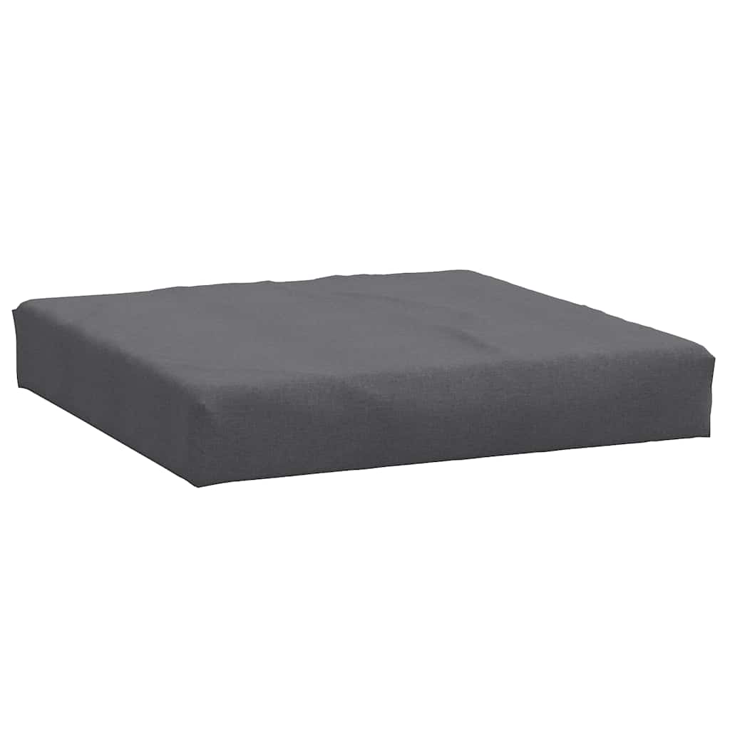 pallehynde 60x60x9,5 cm stof meleret antracitgrå