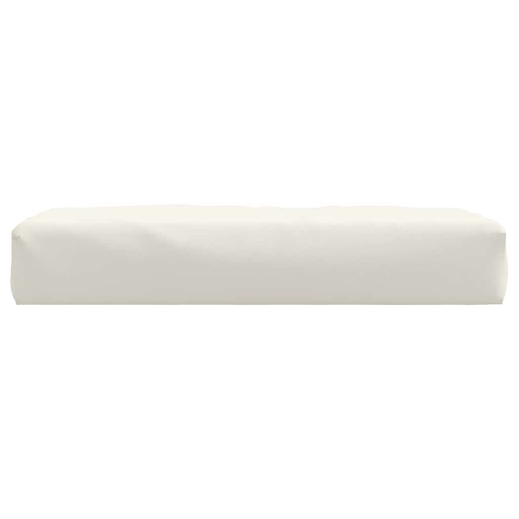 pallehynde 60x60x9,5 cm stof meleret cremefarvet
