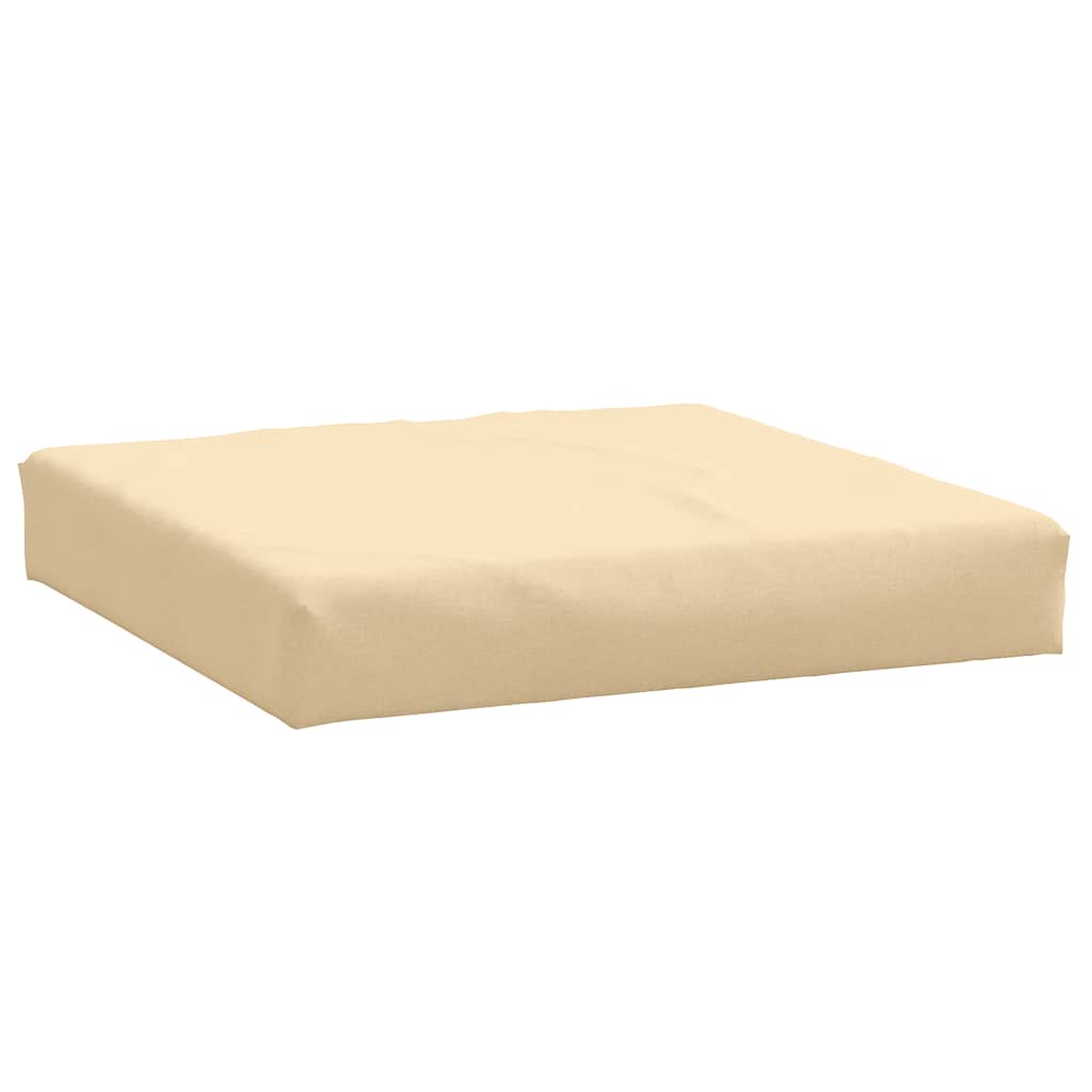 pallehynde 60x60x9,5 cm stof meleret beige