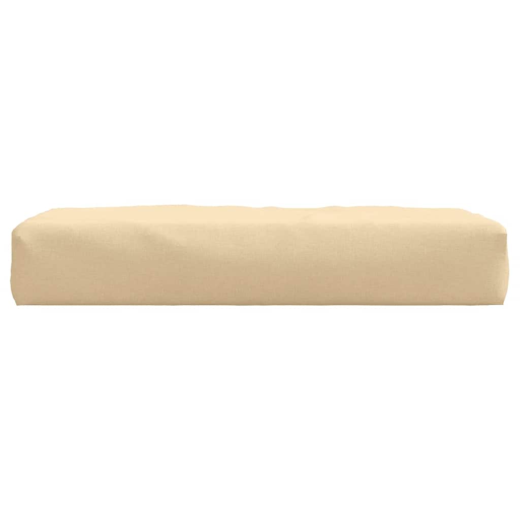 pallehynde 60x60x9,5 cm stof meleret beige