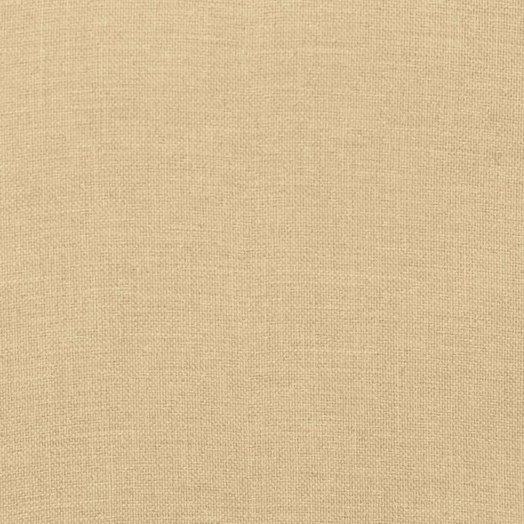 pallehynde 60x60x9,5 cm stof meleret beige