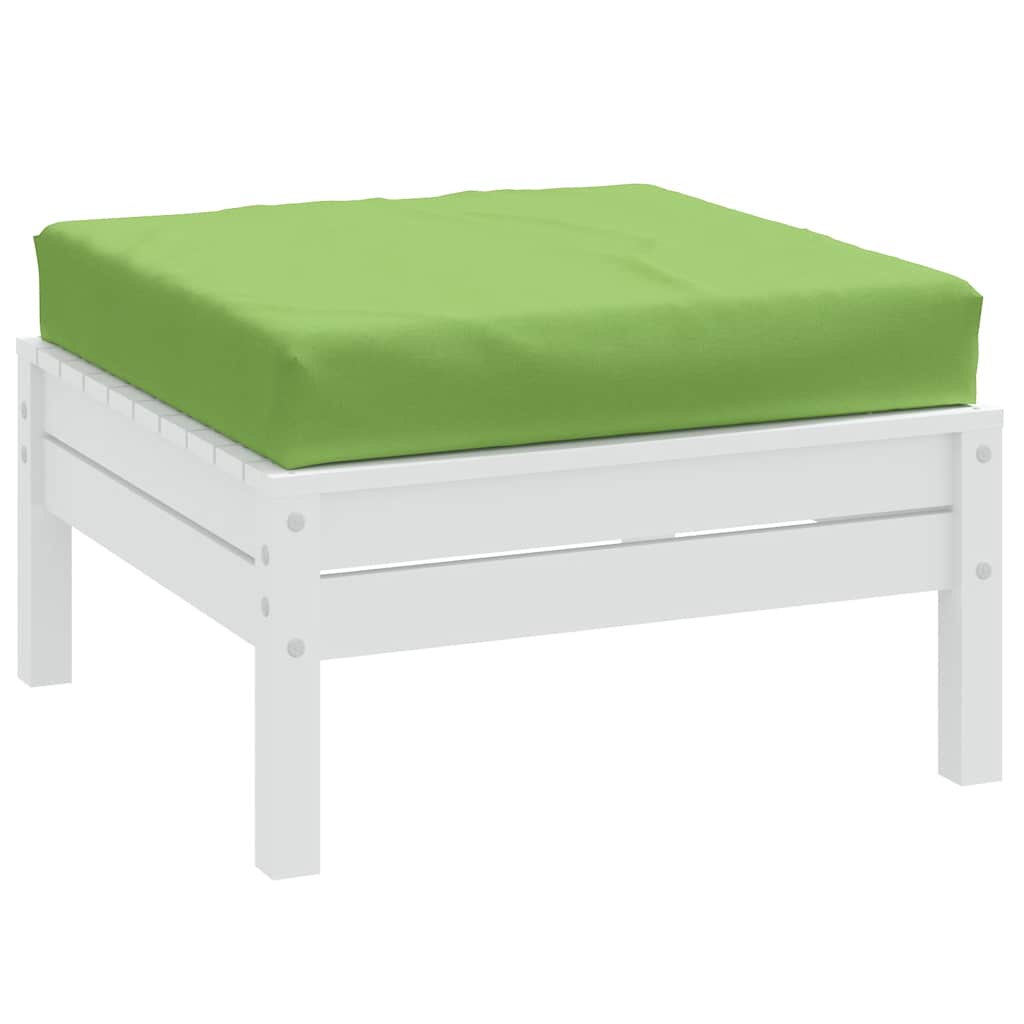pallehynde 60x60x9,5 cm stof meleret lysegrøn