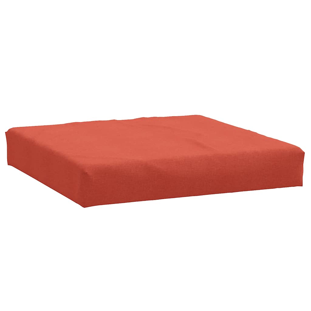 pallehynde 60x60x9,5 cm stof meleret rød