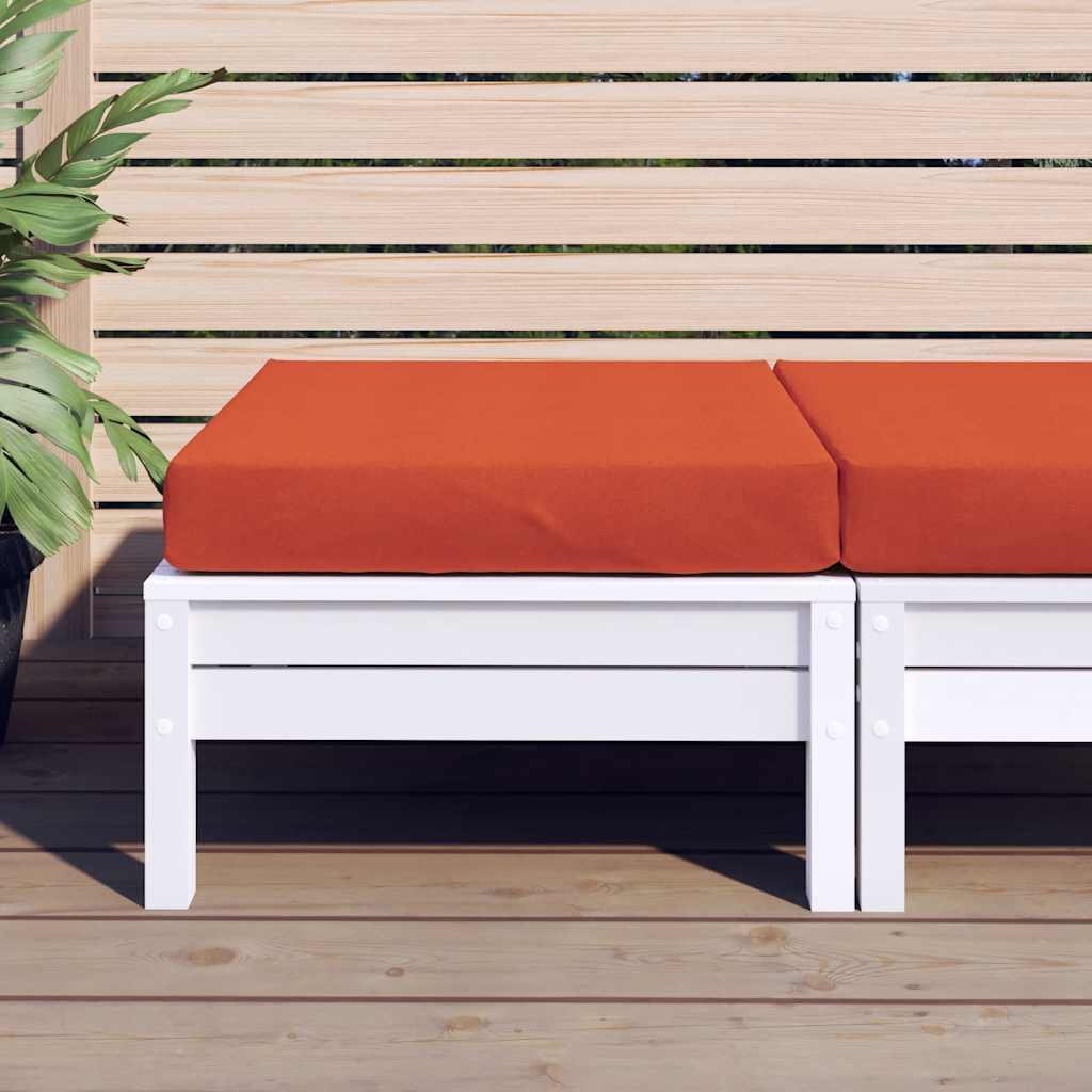 pallehynde 60x60x9,5 cm stof meleret rød