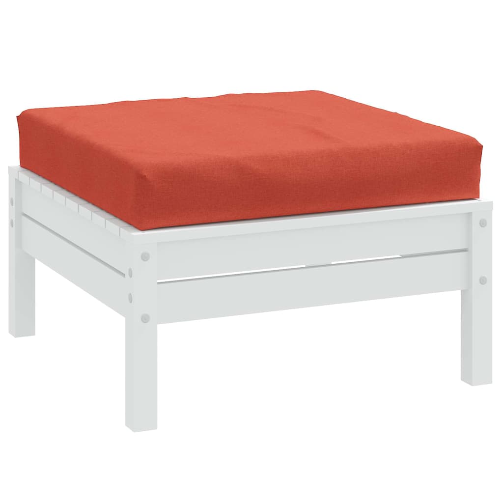 pallehynde 60x60x9,5 cm stof meleret rød